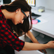 Illustration for article titled Panicked Woman Scrambles To Write Down ‘$750’ Before 24-Hour News Cycle Wipes Memory Clean